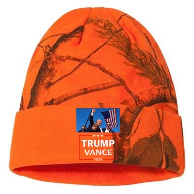 Donald Trump J.D. Vance 2024 Election Rally Campaign Event Kati Licensed 12" Camo Beanie