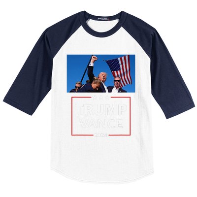 Donald Trump J.D. Vance 2024 Election Rally Campaign Event Baseball Sleeve Shirt