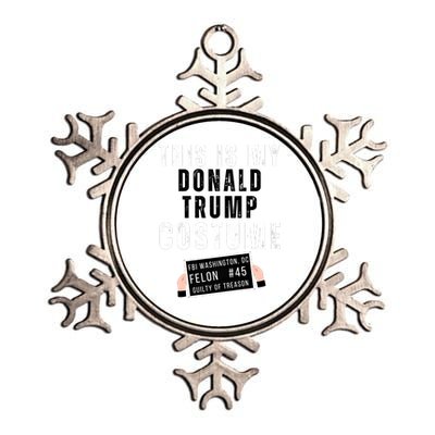 Donald Trump Jail Convict Outfit Anti Trump For Prison 2024 Metallic Star Ornament