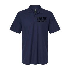 Donald Trump Jd Vance 2024 Maga Army Stamp Black Logo Softstyle Adult Sport Polo