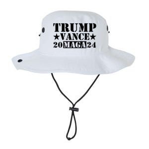 Donald Trump Jd Vance 2024 Maga Army Stamp Black Logo Legacy Cool Fit Booney Bucket Hat