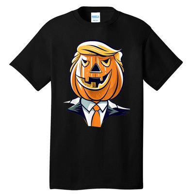 Donald Trumpkin JackOLantern Pumpkin Halloween Trump Tall T-Shirt