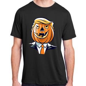 Donald Trumpkin JackOLantern Pumpkin Halloween Trump Adult ChromaSoft Performance T-Shirt