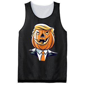 Donald Trumpkin JackOLantern Pumpkin Halloween Trump Mesh Reversible Basketball Jersey Tank