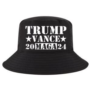 Donald Trump Jd Vance 2024 Maga Army Stamp Cool Comfort Performance Bucket Hat