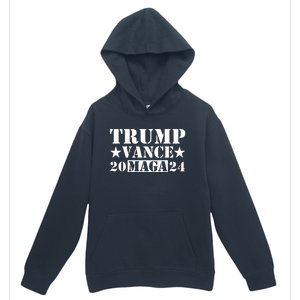 Donald Trump Jd Vance 2024 Maga Army Stamp Urban Pullover Hoodie