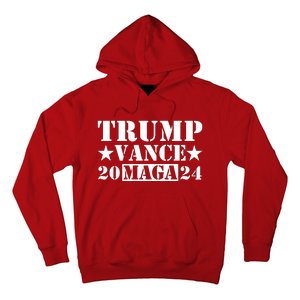 Donald Trump Jd Vance 2024 Maga Army Stamp Hoodie