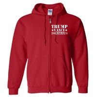 Donald Trump Jd Vance 2024 Maga Army Stamp Full Zip Hoodie