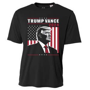 Donald Trump Jd Vance American Flag Trump Vance 2024 Cooling Performance Crew T-Shirt