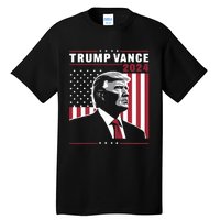 Donald Trump Jd Vance American Flag Trump Vance 2024 Tall T-Shirt