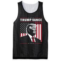 Donald Trump Jd Vance American Flag Trump Vance 2024 Mesh Reversible Basketball Jersey Tank