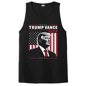 Donald Trump Jd Vance American Flag Trump Vance 2024 PosiCharge Competitor Tank