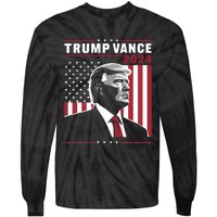 Donald Trump Jd Vance American Flag Trump Vance 2024 Tie-Dye Long Sleeve Shirt