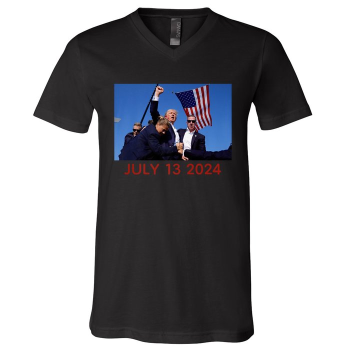 Donald Trump July 13 2024 V-Neck T-Shirt