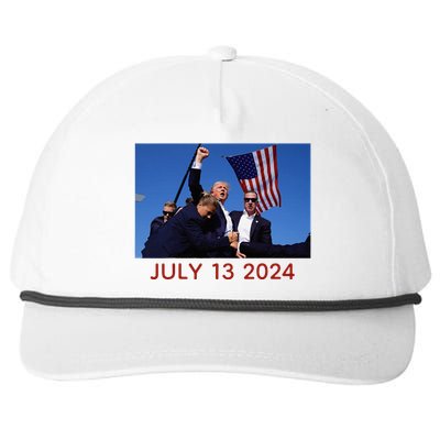 Donald Trump July 13 2024 Snapback Five-Panel Rope Hat