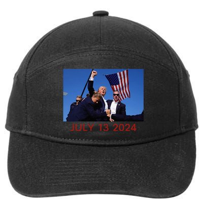 Donald Trump July 13 2024 7-Panel Snapback Hat