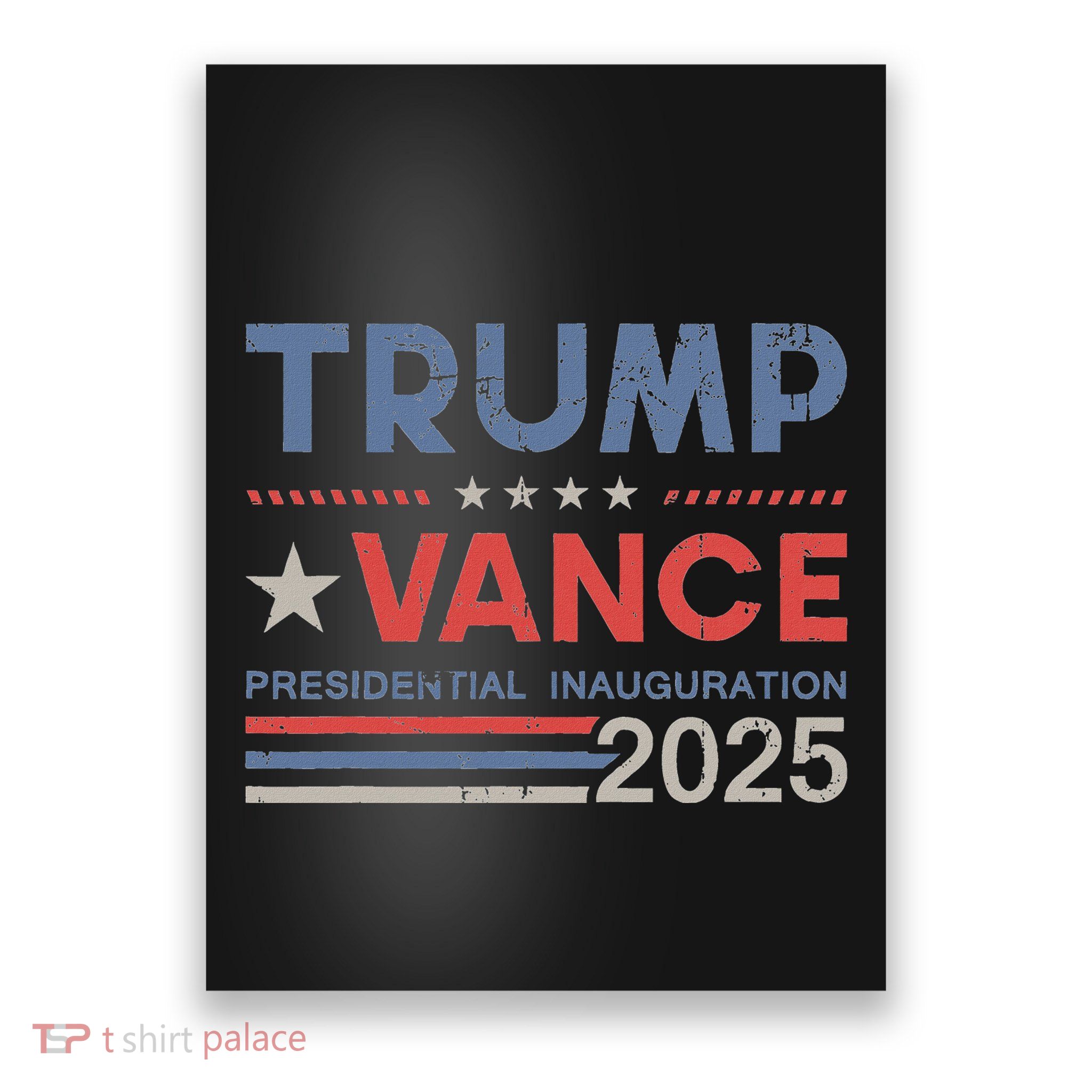 Donald Trump Jd Vance President Inauguration 2025 Stripe Poster