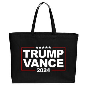 Donald Trump J. D. Vance Vice President 2024 Cotton Canvas Jumbo Tote