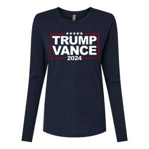 Donald Trump J. D. Vance Vice President 2024 Womens Cotton Relaxed Long Sleeve T-Shirt