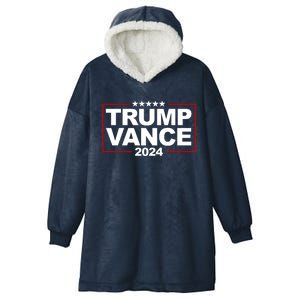 Donald Trump J. D. Vance Vice President 2024 Hooded Wearable Blanket