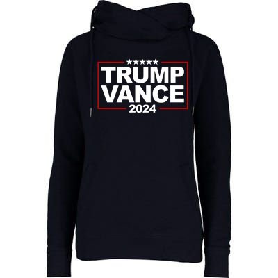 Donald Trump J. D. Vance Vice President 2024 Womens Funnel Neck Pullover Hood