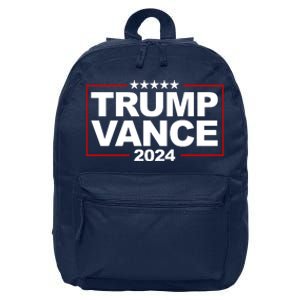 Donald Trump J. D. Vance Vice President 2024 16 in Basic Backpack