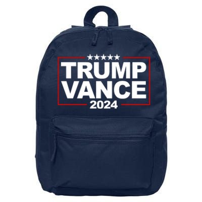 Donald Trump J. D. Vance Vice President 2024 16 in Basic Backpack