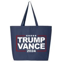 Donald Trump J. D. Vance Vice President 2024 25L Jumbo Tote