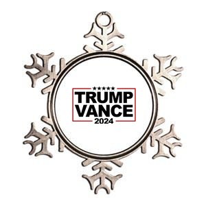 Donald Trump J. D. Vance Vice President 2024 Metallic Star Ornament