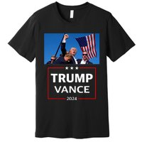 Donald Trump J.D. Vance 2024 Election Rally Campaign Event Premium T-Shirt