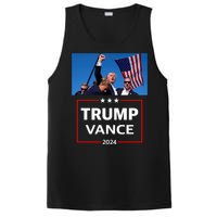 Donald Trump J.D. Vance 2024 Election Rally Campaign Event PosiCharge Competitor Tank