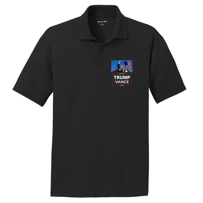 Donald Trump J.D. Vance 2024 Election Rally Campaign Event PosiCharge RacerMesh Polo