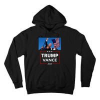 Donald Trump J.D. Vance 2024 Election Rally Campaign Event Tall Hoodie