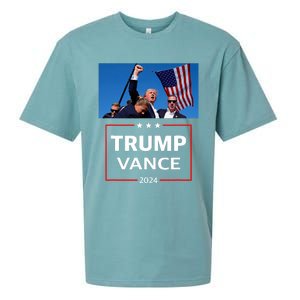 Donald Trump J.D. Vance 2024 Election Rally Campaign Event Sueded Cloud Jersey T-Shirt