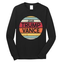 Donald Trump Jd Vance 2024 Retro Style Long Sleeve Shirt