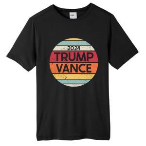 Donald Trump Jd Vance 2024 Retro Style Tall Fusion ChromaSoft Performance T-Shirt