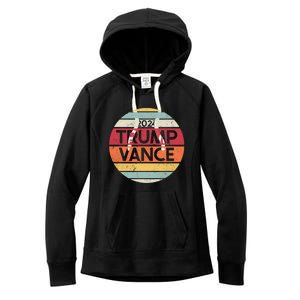 Donald Trump Jd Vance 2024 Retro Style Women's Fleece Hoodie