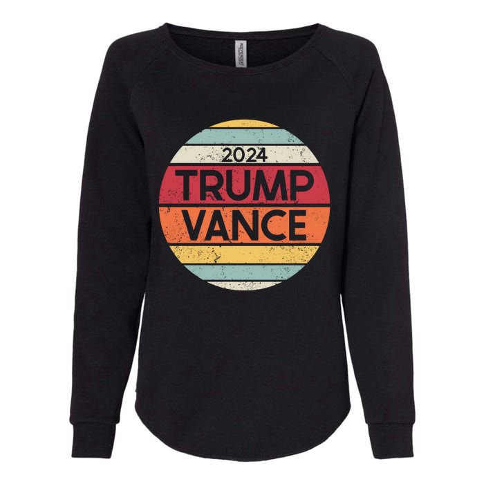 Donald Trump Jd Vance 2024 Retro Style Womens California Wash Sweatshirt