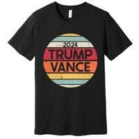 Donald Trump Jd Vance 2024 Retro Style Premium T-Shirt