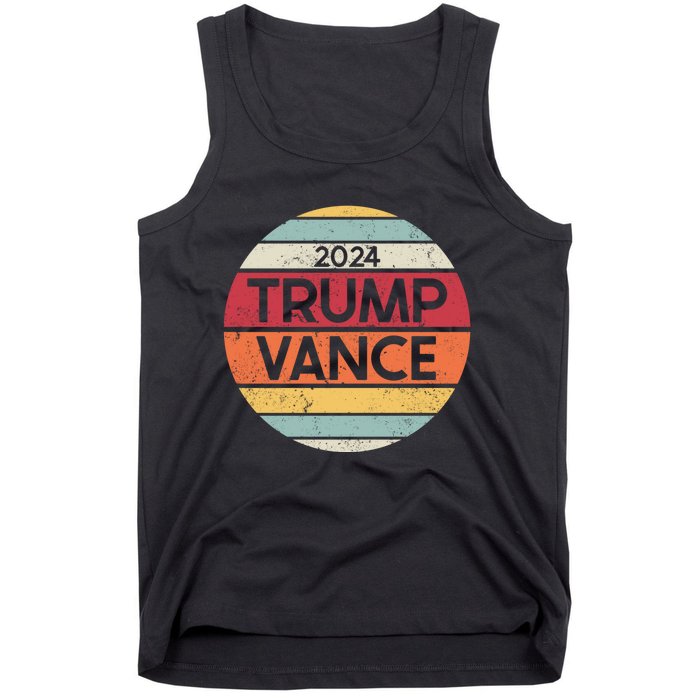 Donald Trump Jd Vance 2024 Retro Style Tank Top