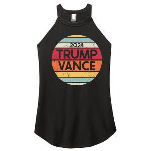 Donald Trump Jd Vance 2024 Retro Style Women's Perfect Tri Rocker Tank