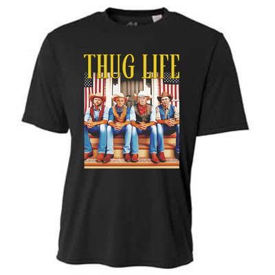 Donald Trump Jd Vance Elon Musk Robert F Kennedy Jr Thug Life Cooling Performance Crew T-Shirt