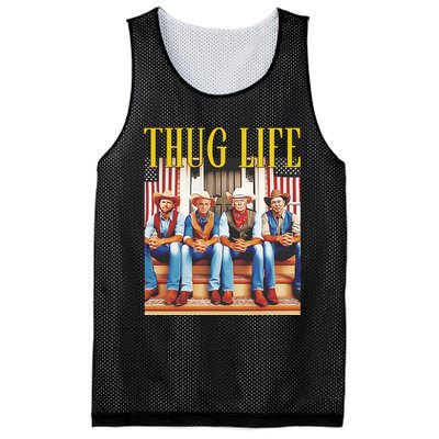 Donald Trump Jd Vance Elon Musk Robert F Kennedy Jr Thug Life Mesh Reversible Basketball Jersey Tank