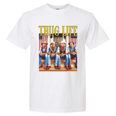 Donald Trump Jd Vance Elon Musk Robert F Kennedy Jr Thug Life Garment-Dyed Heavyweight T-Shirt