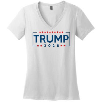 Donald Trump J D Vance 2028 Vance Trump 2028. Women's V-Neck T-Shirt