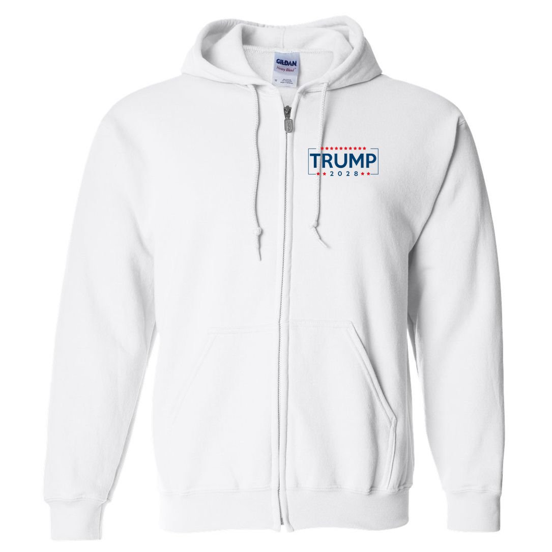 Donald Trump J D Vance 2028 Vance Trump 2028. Full Zip Hoodie