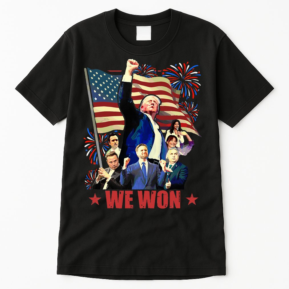 Donald Trump J.D Vance 2024 Made History Trump Legend Tall T-Shirt
