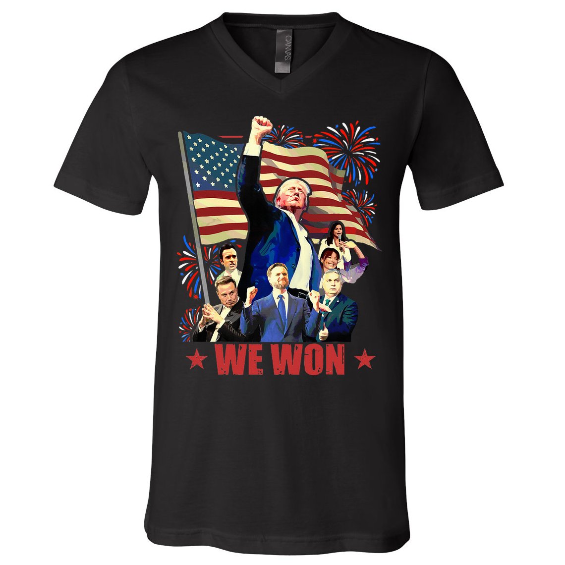 Donald Trump J.D Vance 2024 Made History Trump Legend V-Neck T-Shirt