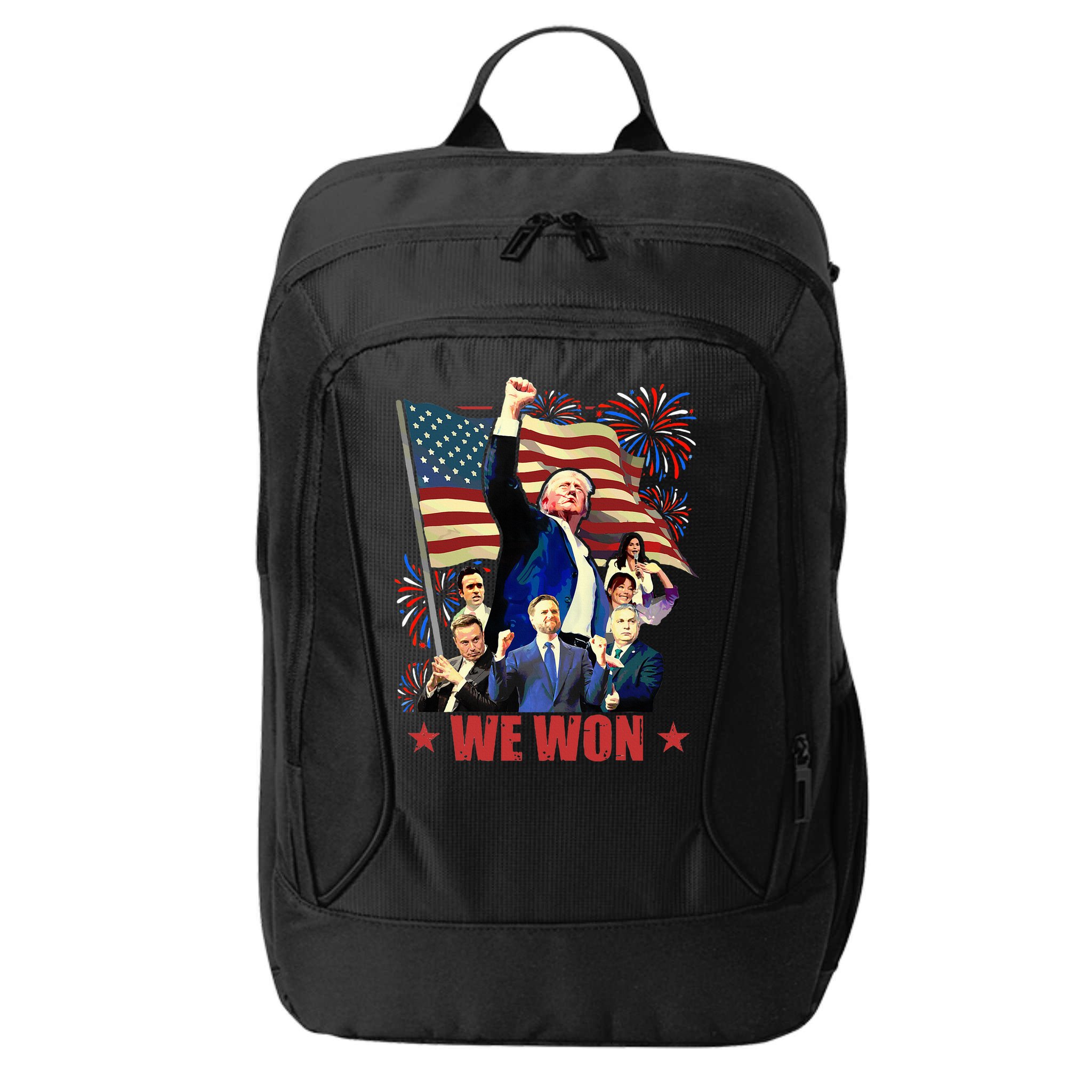 Donald Trump J.D Vance 2024 Made History Trump Legend City Backpack