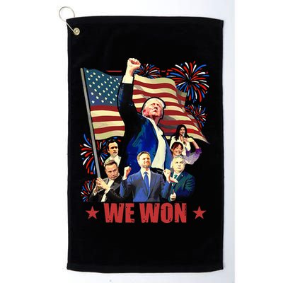 Donald Trump J.D Vance 2024 Made History Trump Legend Golf Towel